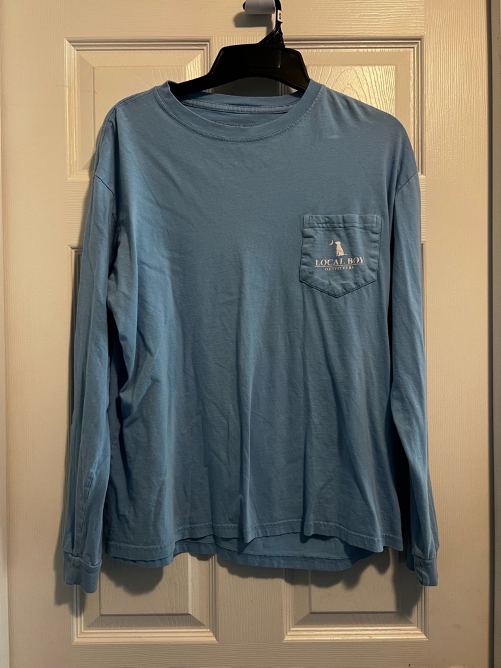 Local Boy Outfitters Men's Long Sleeve Pocket Tee - Coastal Blue